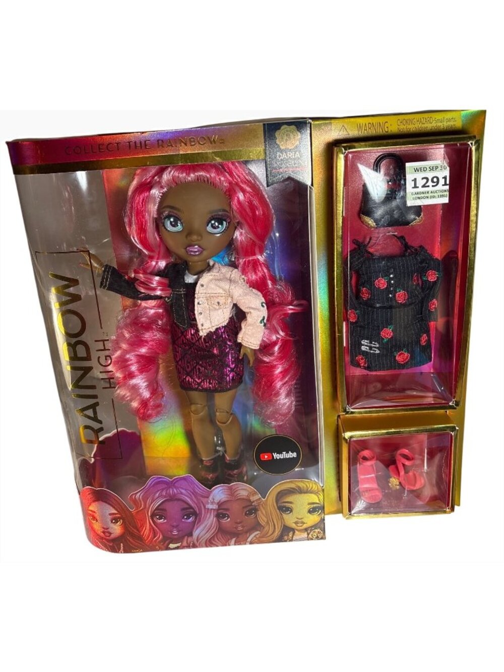 Rainbow High Daria Roselyn Fashion Doll With Extra Outfit Accessories New W/ Box